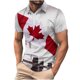 thumbnail image 1 of Camisas de Manga Larga para Hombres Casual Impreso Cuello Girado Abajo, Lado Dividido Botón Abajo Blusa para Al Aire Libre, Diario Y Primavera Verano, 1 of 5