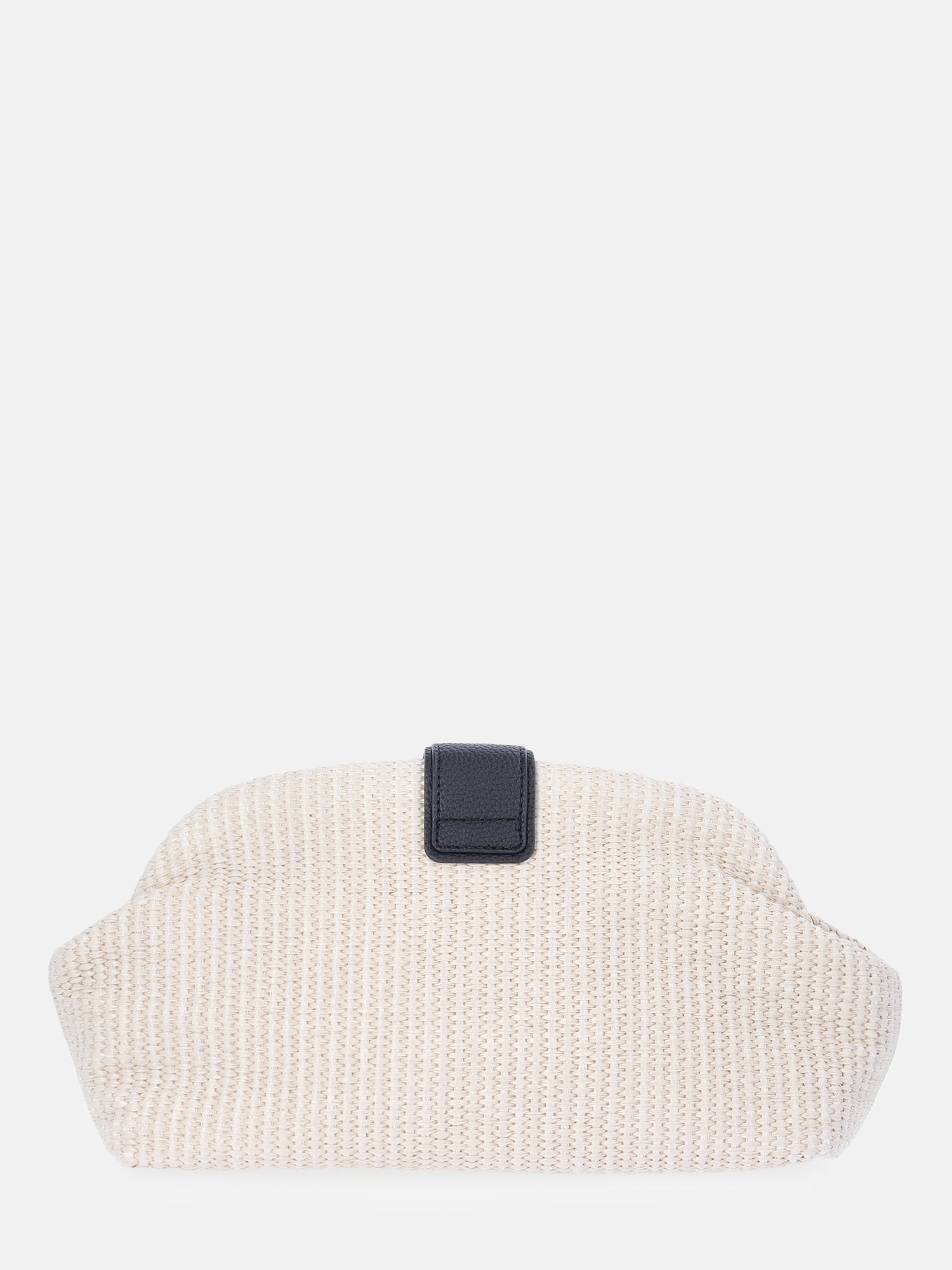 Free Assembly Women's Textured Clutch Handbag, Straw