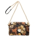 thumbnail image 2 of FORMRS Women Crossbody Purse with Chain Strap Vegan Leather Shoulder Handbag, Gold Flower, 2 of 7