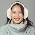 thumbnail image 4 of CRAFTHROU Cache-Oreilles Rond en Peluche 1 Pack Style Hiver pour Femmes Filles, 4 of 5
