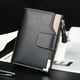thumbnail image 2 of Cartera de cuero con botón y cremallera para hombre, cartera estándar, 2 of 9