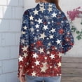 thumbnail image 4 of 250 Years Anniversary Tshirts for Women Button Down Long Sleeve Tops Summer Flag Graphic Shirt Casual 250 Years Anniversary Tee Top, 4 of 4