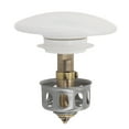 Bathroom Washbasin Sink Drain Plug with Strainer Basket for Countertop