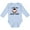 AE-Light Blue, variant on Inktastic I Love My Great Aunt with Cute Penguin and Hearts Girls Long Sleeve Baby Bodysuit
