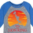 thumbnail image 3 of The Lion King - Baby Simba at Pride Rock - Iconic Silhouette - Toddler & Youth Raglan Graphic T-Shirt, 3 of 4
