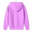 thumbnail image 5 of GiLiling Oversized Hoodie for Girls, Fall Fashion Versatile Plain Hooded Sweatshirt, Casual Comfy Long Sleeve Pullover Top (Purple, 3-4 Years), 5 of 5