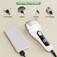 thumbnail image 4 of Wiher Electric Foot Callus Remover, LED Light & Display Electric Foot File, Waterproof Electric Foot Filer, 3 Replacement Rollers & USB-C Charging Foot Sanders for Feet White, 4 of 7