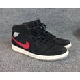 thumbnail image 1 of Ni - ke Ni - ke Mens Air Jordan 1 Mid 554724-065 Black Basketball Shoes Sneakers Size 13, 1 of 5