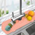 thumbnail image 4 of Grifo de silicona para el hogar alfombrilla a prueba de salpicaduras Ehuebsd para lavabo receptor tapete de agua para cocina baño alfombrilla de secado de goma, 4 of 6