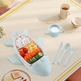 thumbnail image 5 of Airplane Shaped Kids Tableware Set With Separate Plates Cutlery And Drinking Cup For Kitchen Dining Use, 5 of 5