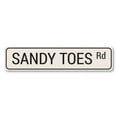 thumbnail image 2 of Sandy Toes Road Novelty Decor, Metal Wall Sign - 4x18 Inches, 2 of 4