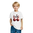 thumbnail image 5 of Mgmyaa Boys and Girls Short Sleeve T-Shirt Kids Crewneck Loose Fit Summer T-Shirt Tops Independence Day 3-10 Years, 5 of 5