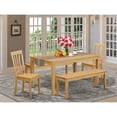 thumbnail image 2 of East West Furniture Capri 5-piece Traditional Wood Kitchen Set in Oak, 2 of 6