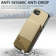 thumbnail image 6 of For iPhone 16e Wallet Phone Case,Twill Pattern Design,With Card Slots,Flip Premium PU Leather Magnetic Closure Kickstand Heavy Duty Protective Shockproof Rugged Phone Case,Khaki, 6 of 9