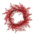 thumbnail image 3 of Christmas Door Wreath With Red Fruit Accents For Holiday Decorations, 12 in Diameter, Indoor Use Only, 3 of 9