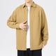 thumbnail image 4 of Blusa y camisa de manga larga con cuello vuelto para hombre, informal, de color liso, con botones, de manga larga y cuello vuelto, de poliéster., 4 of 6