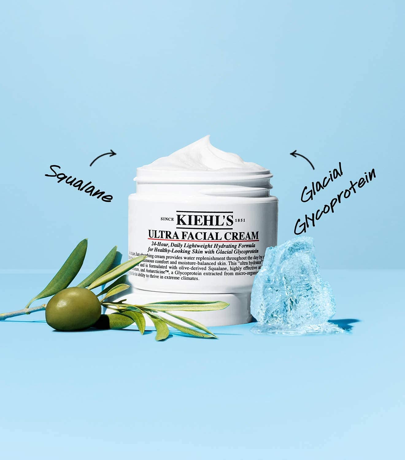 Kiehl's Ultra Facial Cream, Hydrating Moisturizer for Sensitive