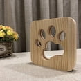 thumbnail image 4 of Luz de noche LED Luz de noche de animales, Lámpara USB tallada en madera, Lámpara de mesa con estampado de pata creativa, Luz de noche de madera Lámpara 3D Luz de noche de gato con pata de perro Xemadio LN-2208, 4 of 4