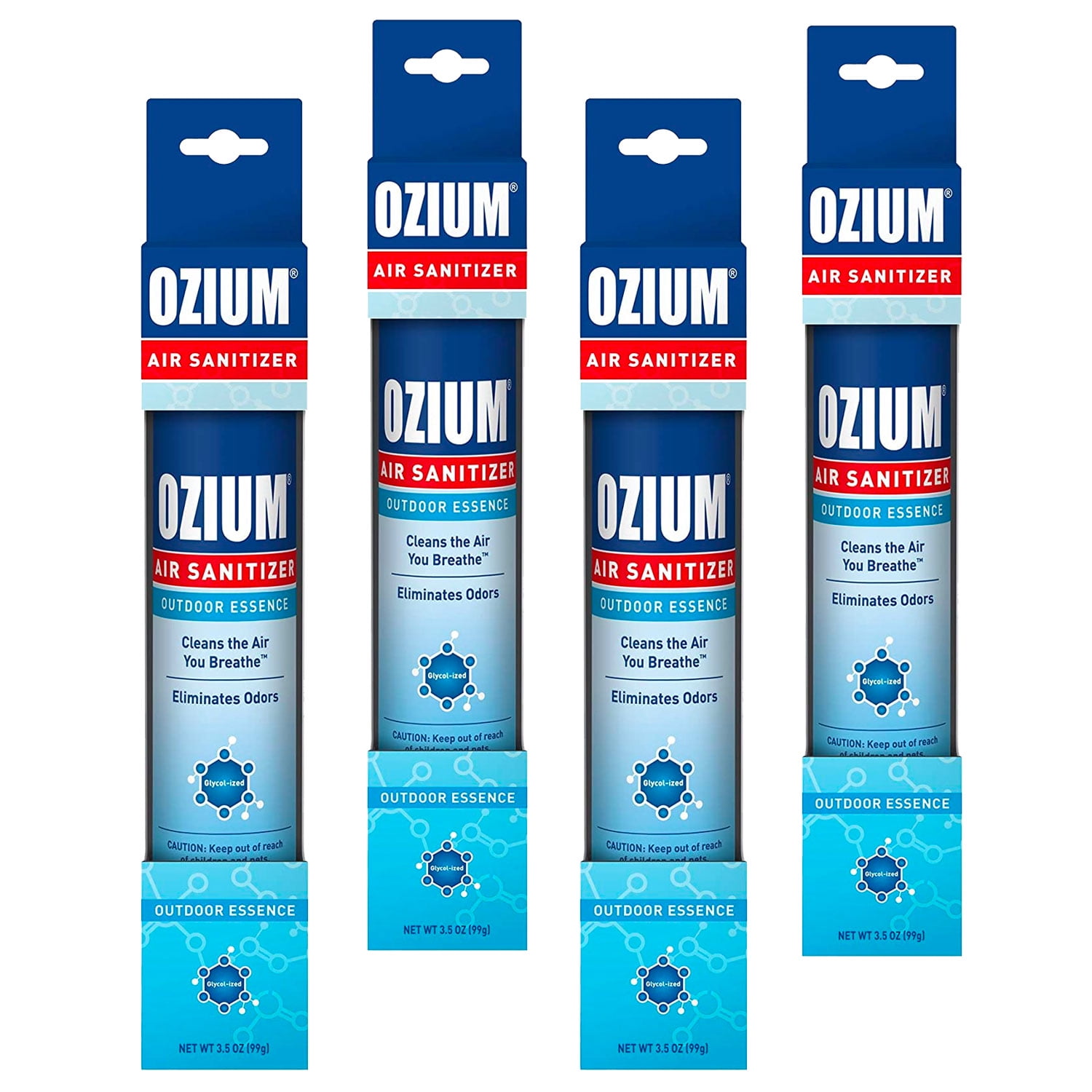 Ozium Air Sanitizer 3.5 oz Spray, Outdoor Essence Scent (4PACK