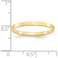 thumbnail image 5 of 14K Yellow Gold 14Ky 2mm Ltw Flat Band Size 6.5 Made In United States fll020-6.5, 5 of 6