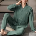 thumbnail image 6 of WELOIJEVBE Mens Loungewear Sets 2PCS Men's Spring and Fall Long Sleeved De Velvet Comfortable Casual Simple Loungewear Two Piece Set Mens Pajamas, 6 of 8