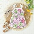 thumbnail image 2 of Tfken Summer Girls Jumpsuit Sleeveless Spaghetti Strap Square Neck Floral Print Onesie Trendy Children Comfortable Bodysuit Pink Size 6-12 Months, 2 of 5