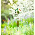 thumbnail image 1 of Alpine Corp LJJ946SLR Solar Hummingbird Metal &amp; Glass Kinetic Wind Chime, 1 of 3