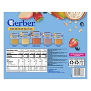 (2 pack) Gerber 2nd Foods Fruit & Cereal Puree Favorites Baby Food, Variety Pack, 4 oz Tubs (32 Pack)