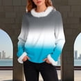 thumbnail image 2 of Fashion Plus Size Shirts for Womens Fall Loose Casual Long Sleeved Shoulder Sleeves With Hooded Pockets Hoodie Top, 2 of 5