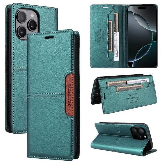 Case for FLOODKING iPhone 14 Pro Max RFID Blocking Wallet Flip Cover Shockproof