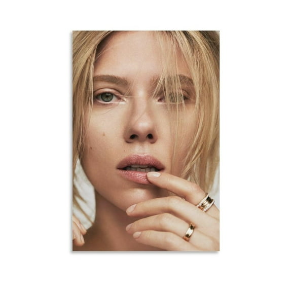 American Actress Scarlett Johansson Poster  Posters Wall Art Painting Canvas Living Room Prints Bedroom Decor Poster Artworks
