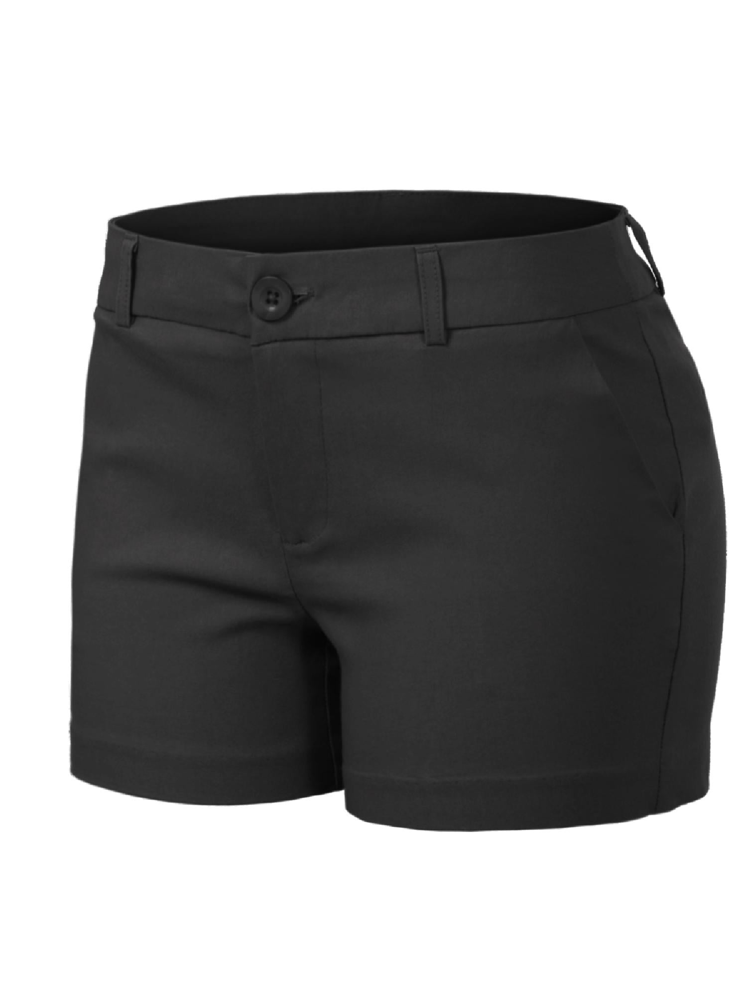 Made by Olivia Women's Slim Comfort Mid Rise Office Shorts - Walmart.com
