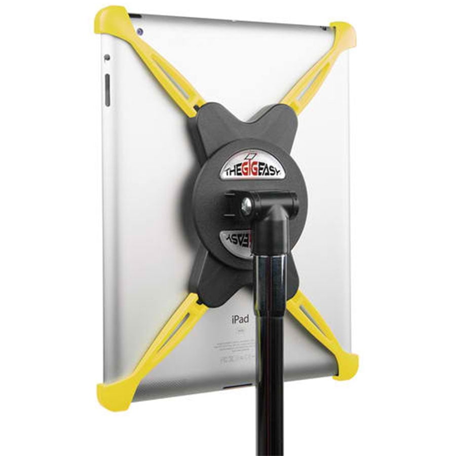The Gigeasy SM2-YE Mic Stand Mount for iPad 2 3 4 Yellow Arms & Black Body