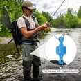thumbnail image 5 of Uxcell Fishing Gloves with ABS Magnet Release Fisherman Professional Non-Slip Puncture Resistant Gloves, Grey (Right), 5 of 5