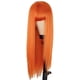 thumbnail image 2 of Puntoco Peluca larga y recta con flequillo para mujer, peluca sintética natural, varios colores disponibles, peluca suave para uso diario, fiestas y cosplay, 2 of 5
