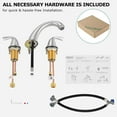 thumbnail image 7 of PARLOS 2-Handle Widespread Bathroom Sink Faucet, Brushed Nickel, 7 of 7