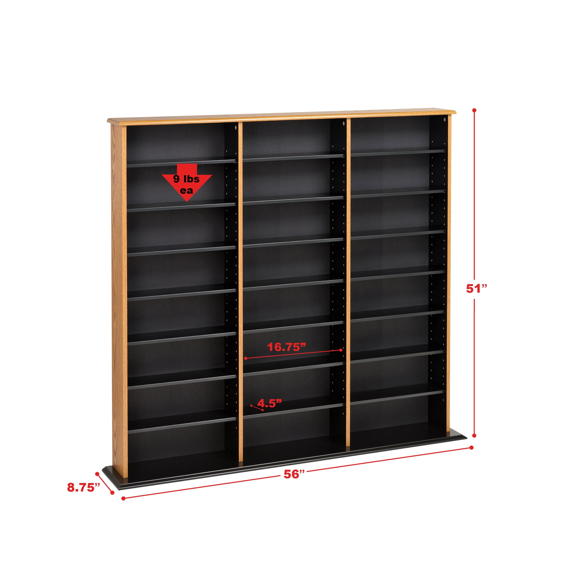 Prepac triple 2024 width wall storage