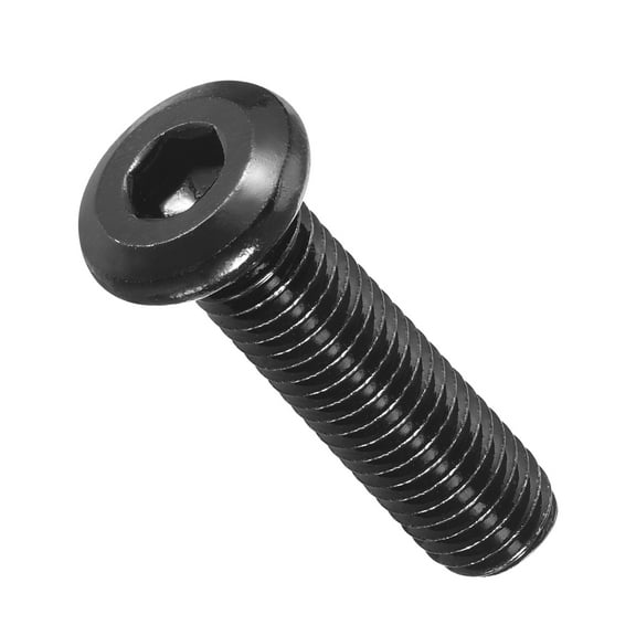 Flat Head Hex Socket Cap Screws Bolts(M8-1.25x30) 10Pcs, 304 Stainless Steel Hex Socket Furniture Bolts Countersunk Screws - for Furniture Woodworking Project, Black