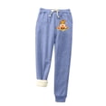 thumbnail image 1 of Womens' Warm Legging plus Size 50% Off on Clearance Printed Leggings With Elastic Drawstring Pockets And Thick Insulation Pants, 1 of 5
