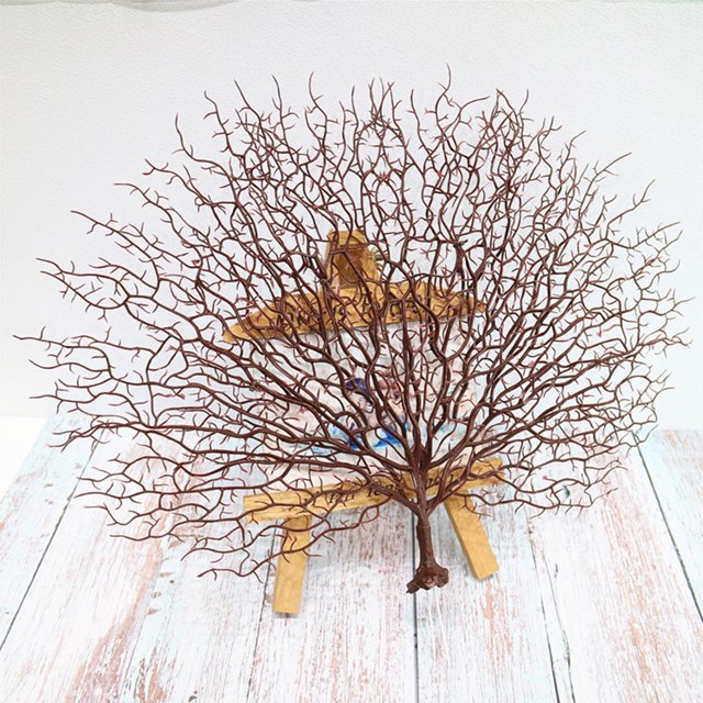 vivo, de árbol seco, plantas decorativas de simulación, de plástico para , patio, decoración de de , Colco Ramas de coral falsas