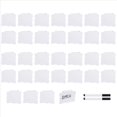 thumbnail image 3 of 32 Pieces Basket Labels Clips and Pens Set, Includes Kitchen Clip Label Holder 2 Chalk (White), 3 of 9