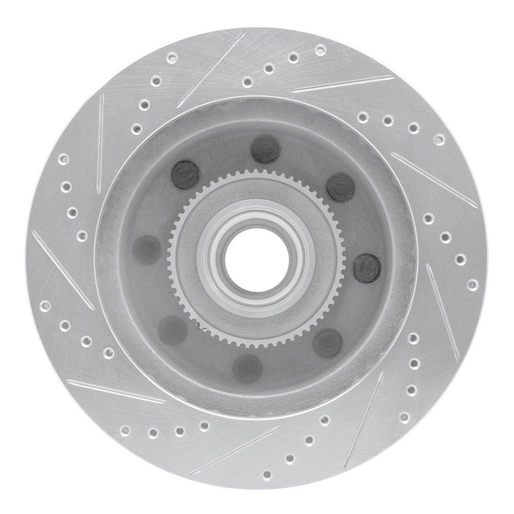 Dynamic Friction Company 631-54190R DFC Brake Rotor - Drilled And Slotted - Silver