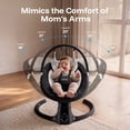 thumbnail image 5 of HARPPA Baby Swing for Boy with Remote Control, 5 Sway Speed, 10 Lullabies, Black, 5 of 10
