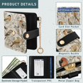 thumbnail image 5 of Small Wallet For Women Bifold Leather Pocket Coin Credit Card Holder With RFID Blocking Birds Of Paradise, 5 of 6