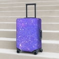 thumbnail image 6 of Naloa Purple Glitter Elastic Suitcase Protector, Travel Suitcase Protector Cover Fits 18-32in Suitcase(No luggage included)-Small, 6 of 7