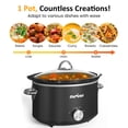 thumbnail image 5 of Heynemo 4QT Compact Slow Cooker & Food Warmer with 3 Temperature Settings, Dishwasher Safe - Black, 5 of 9