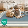 thumbnail image 4 of ODIKA 5'x7' Washable Area Rug Non-Slip, Low Pile, Stain Resistant Dusty Field Clean Symmetrical Understated Style Floor Covering for Guest Room, Lounge, Apartment, 4 of 7