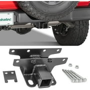 Quadratec Premium 2 Receiver Hitch - Fits Jeep Wrangler 2018-2022 JL 2-Door & JL 4-Door Unlimited - 3500-lb Tow Rating, 350-lb Tongue Rating - Thick Welded -Coated Carbon Steel