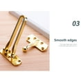 thumbnail image 6 of Dadiaei Swing Bar Lock Heavy Duty Door Security, Satin Nickel Finish, Zinc Alloy Swing Bar Door Guard for Front Doors, Durable & Sturdy Lock for Enhanced Home Safety, 6 of 6