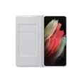 thumbnail image 3 of Funda tipo cartera para Samsung Galaxy S21 Ultra LED, color gris, 3 of 5